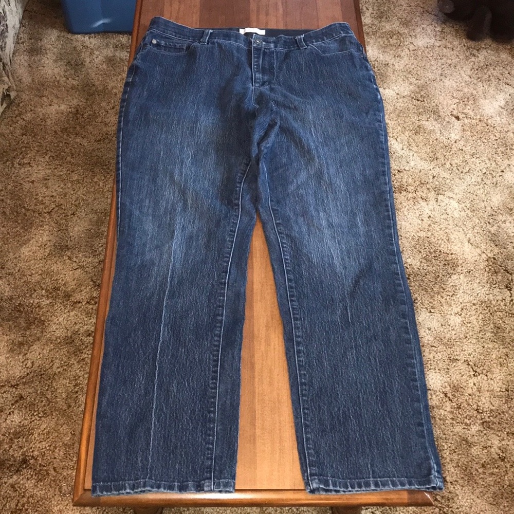 CJ Banks Straight Leg Denim Jeans Size 14W